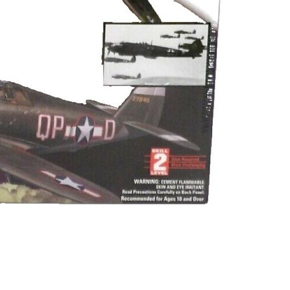 WWII three fighter planes plastic model kit skill level 2 LINDBERG 1999, NEW - Picture 3 of 4